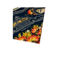 Платок «Тагильский поднос», черный