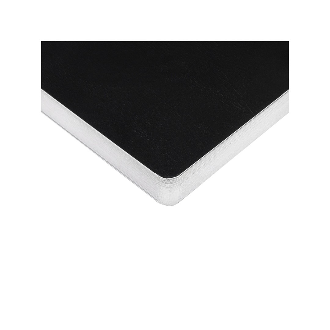 Ежедневник недатированный А5 "Megapolis Nebraska Flex", черный с серебристым обрезом