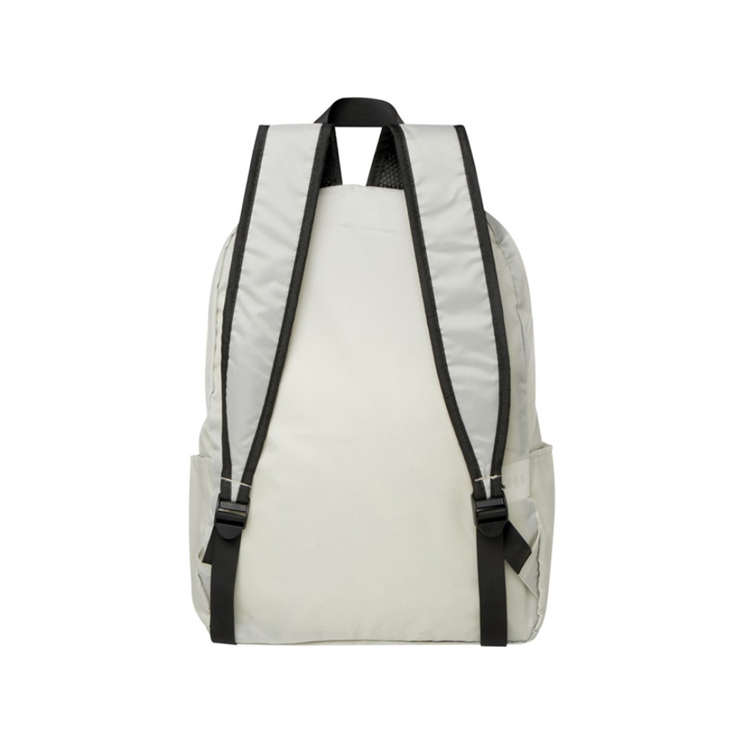 Складной рюкзак EcoFold объемом 15 л из переработанного ПЭТ-пластика - Sandstone