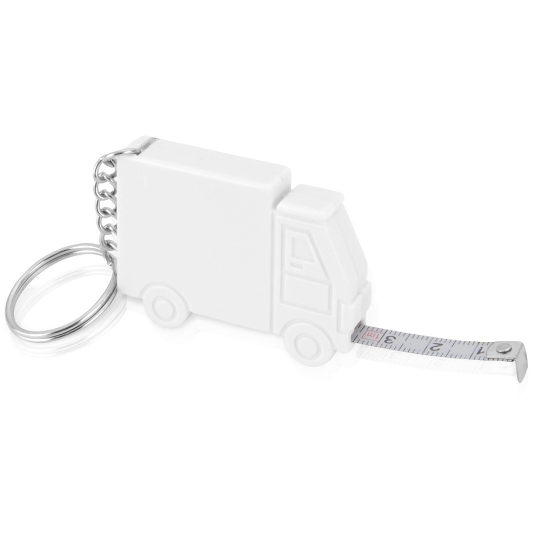 Брелок-рулетка "Грузовик",1 м., белый