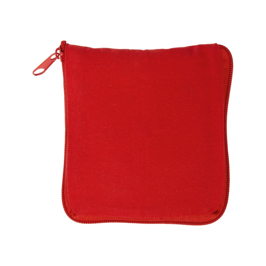 Складывающаяся сумка Skit из хлопка на молнии, красный