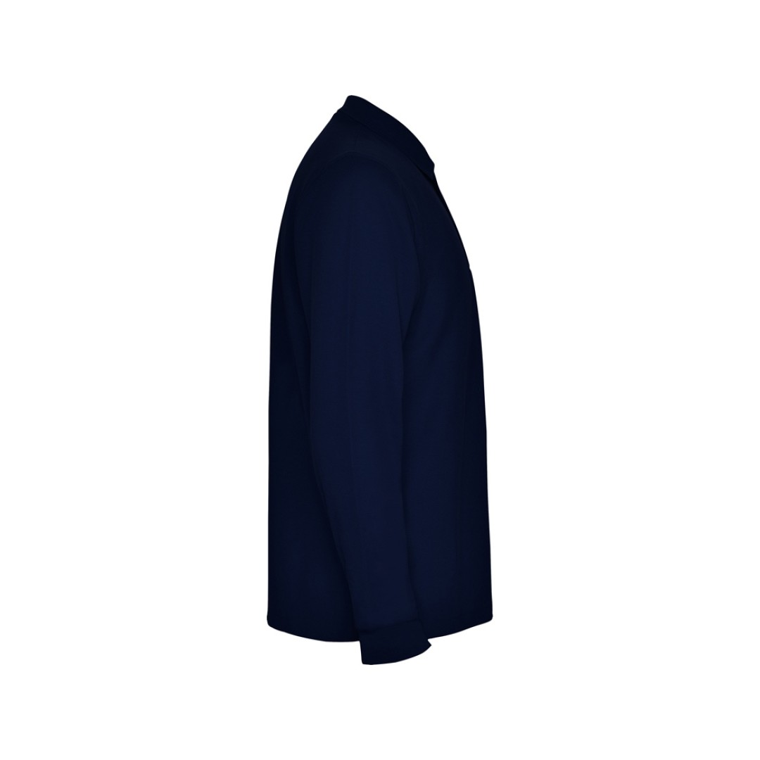 Рубашка поло "Carpe" мужская с длинным рукавом, нэйви