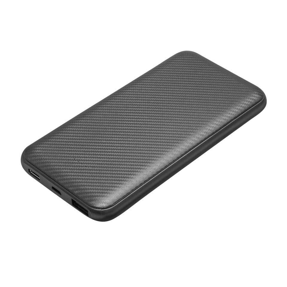 Внешний аккумулятор Carbon PB 10000 mAh, графитовый металлик