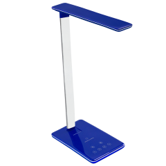 Настольная лампа c беспроводной зарядкой Lumos Ultramarine, синяя