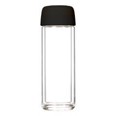 Бутылка стеклянная с двойными стенками Bianca, черная