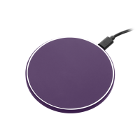 Беспроводное зарядное устройство с подсветкой 15W Auris, фиолетовое