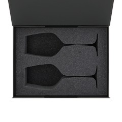 Ложемент под 2 бокала для вина (рифленое стекло) в среднюю коробку-трансформер (арт. 695721)