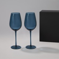 Подарочный набор 2 бокала для вина Toscana в черной коробке