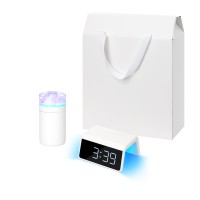 Подарочный набор Crystal, Flame, белый (увлажнитель воздуха, зарядное устройство)