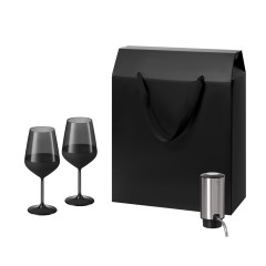 Подарочный набор Black Edition, Dante (2 бокала + аэратор для вина)