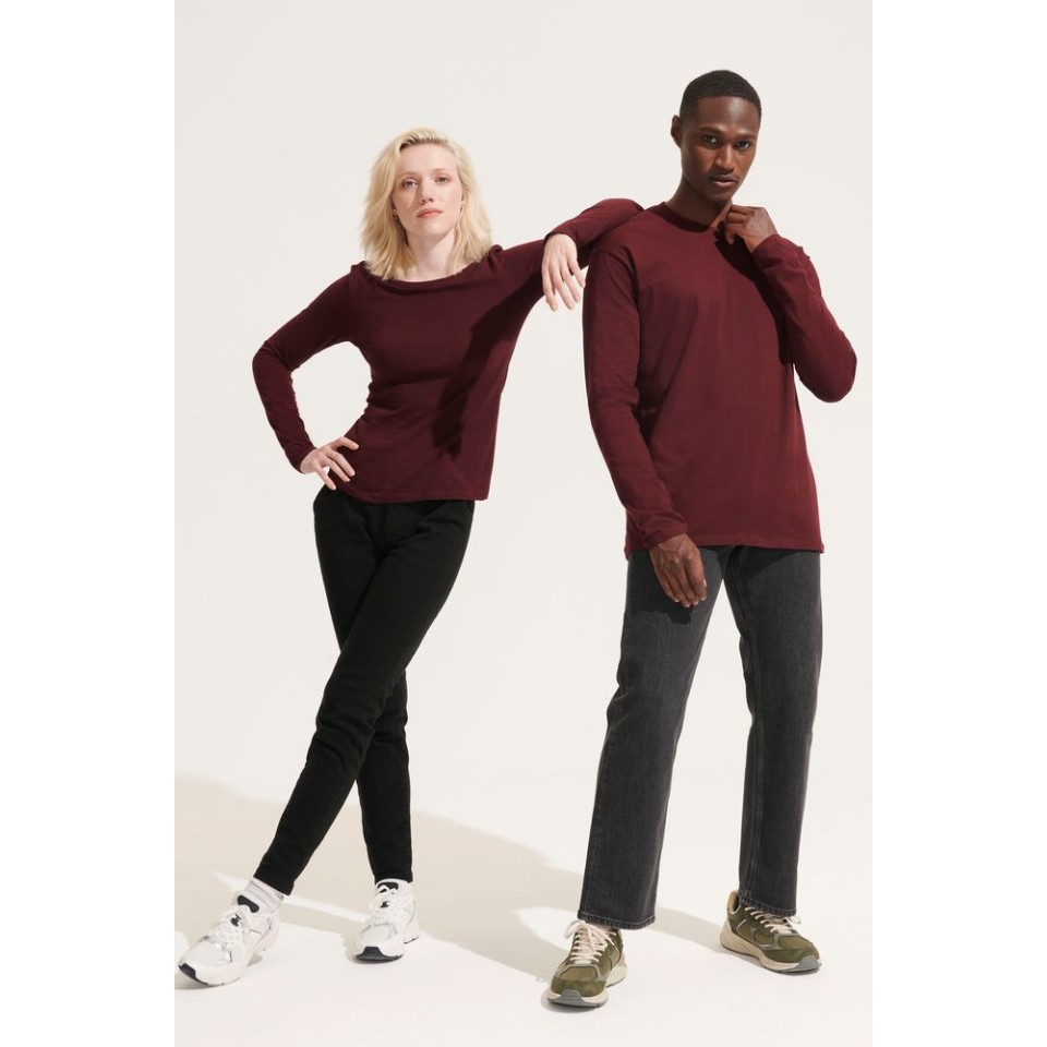 Футболка мужская с длинным рукавом Monarch 150 темно-синяя, M