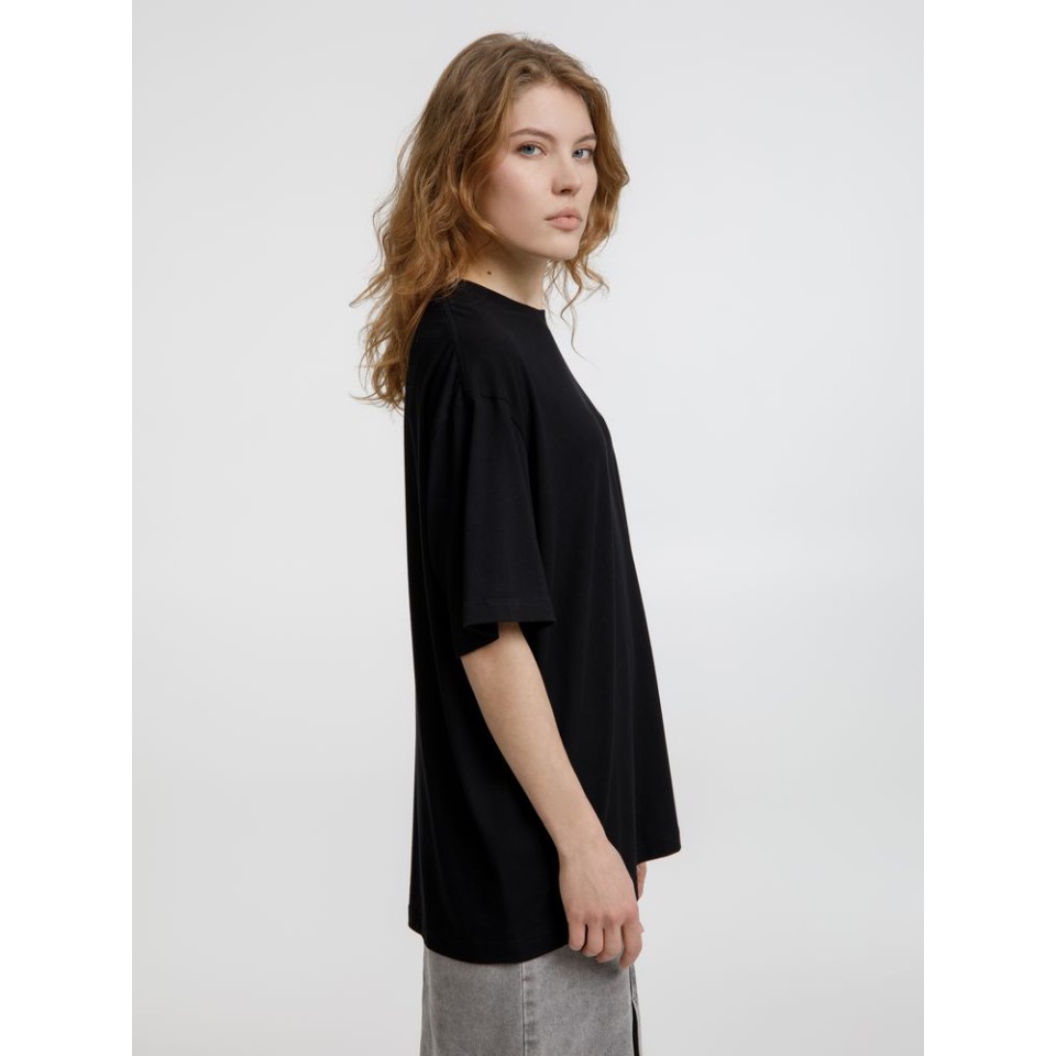 Футболка оверсайз унисекс Lavinia, черная, размер XL/XXL