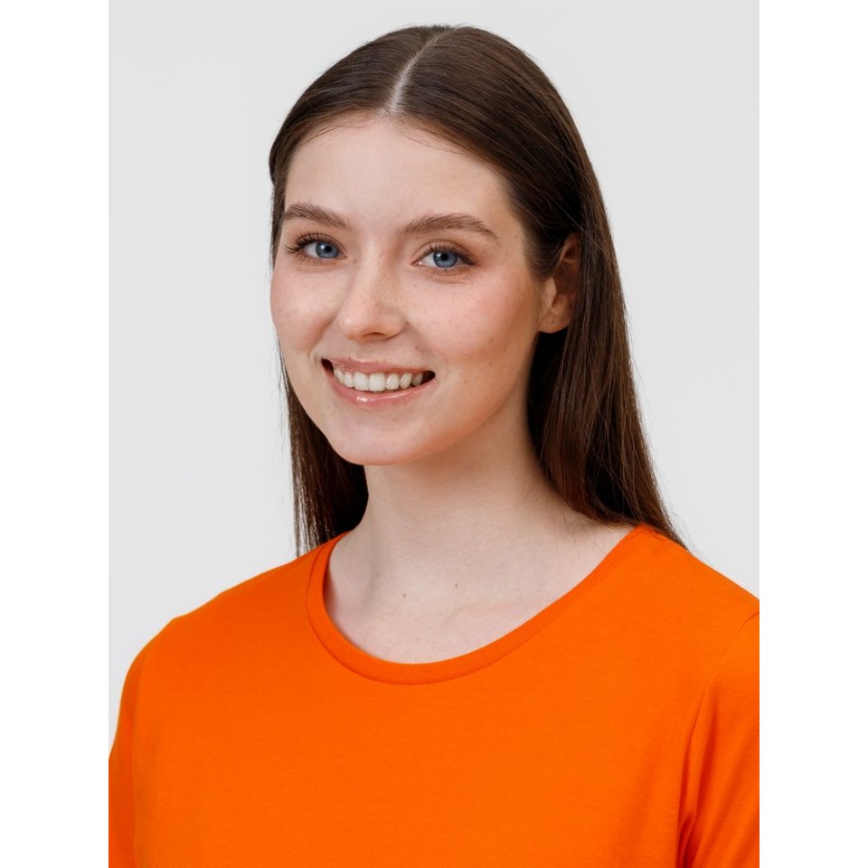 Футболка E190 женская оранжевая, L