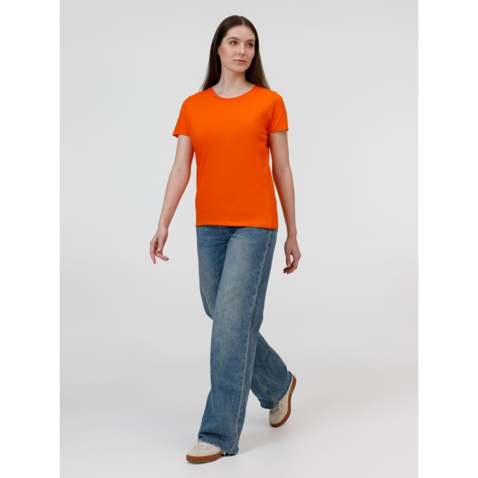 Футболка E190 женская оранжевая, L