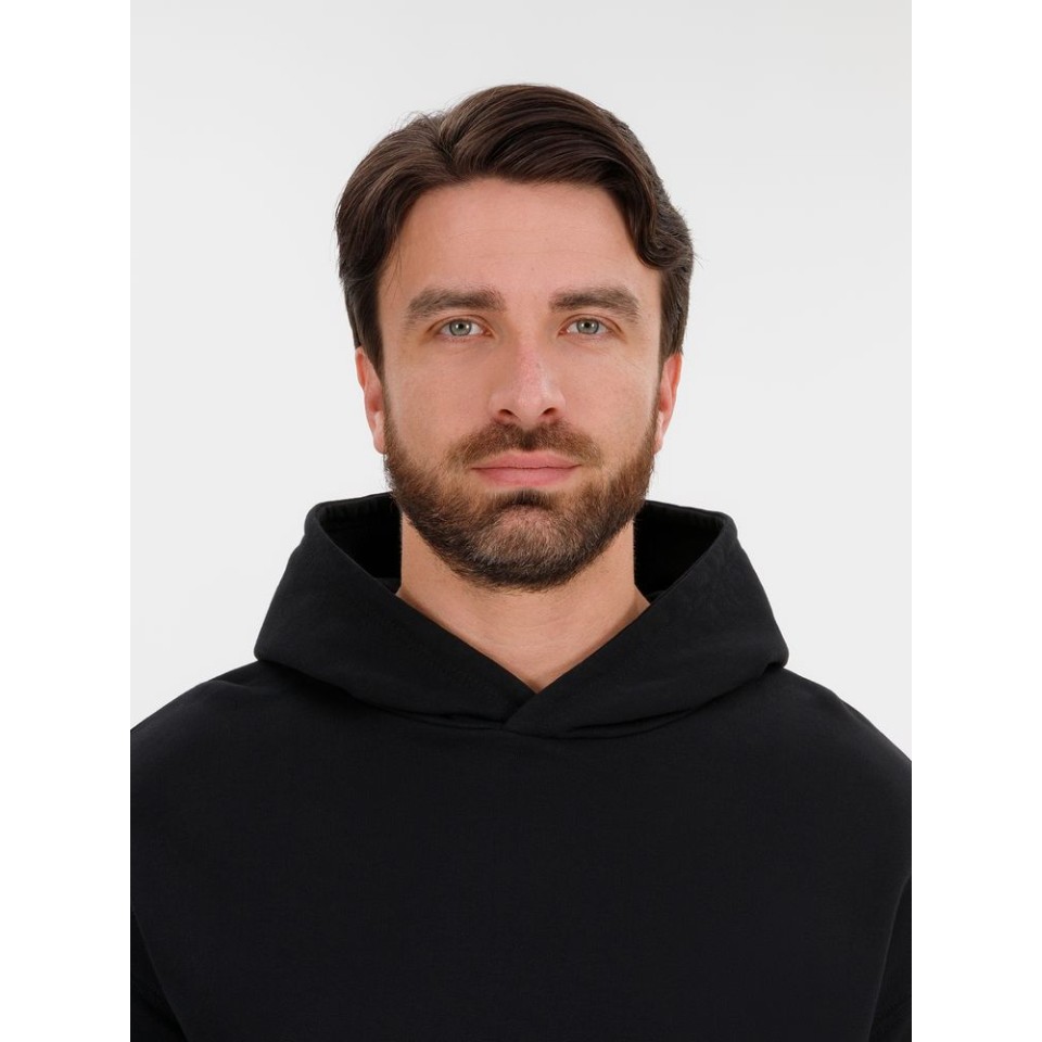 Худи оверсайз унисекс Outshine, черное, размер XS/S