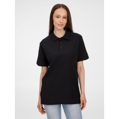 Рубашка поло унисекс Tervise, черная, размер XL