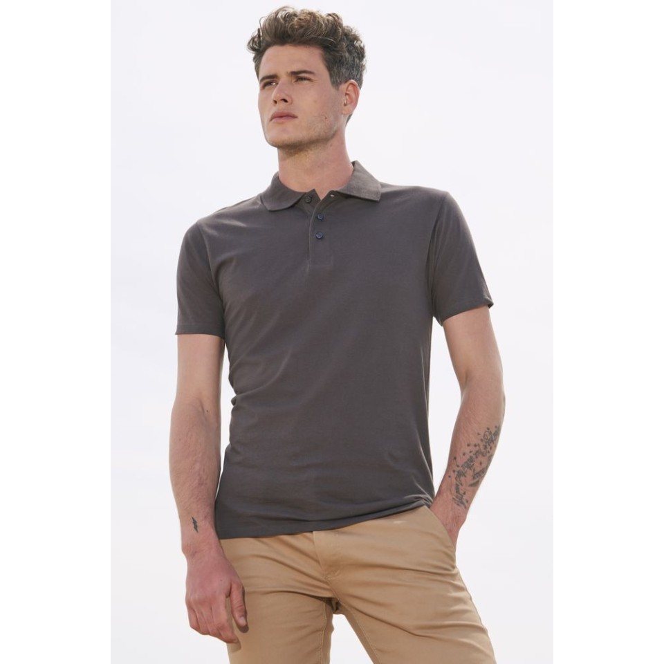 Рубашка поло мужская Prescott men 170 белая, S