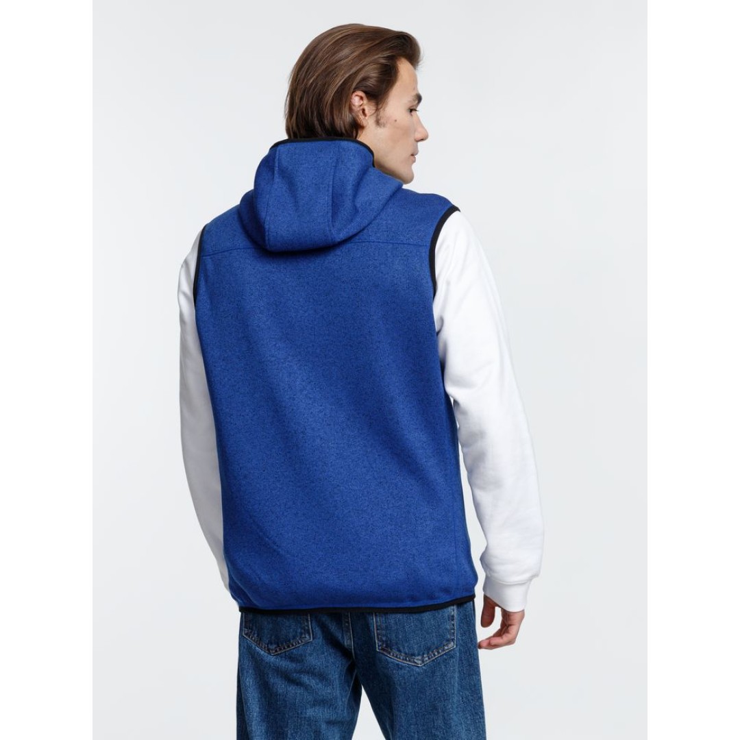 Жилет с капюшоном унисекс Gotland, синий, размер S