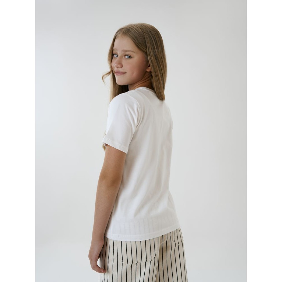 Футболка детская T-Bolka Kids, белая (белоснежная), 6 лет