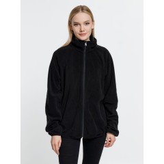 Куртка флисовая унисекс Fliska, черная, размер XS/S