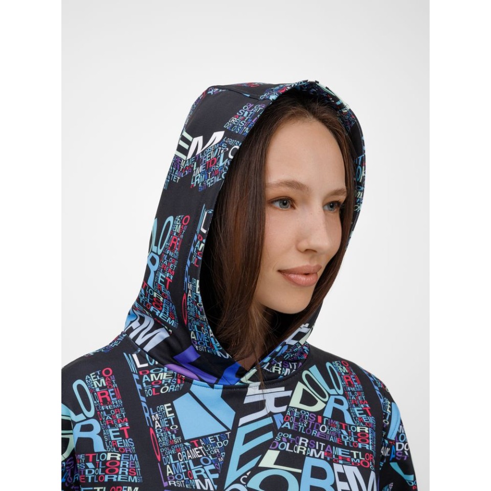 Худи унисекс Morfiss с полной запечаткой на заказ, размер XS/S