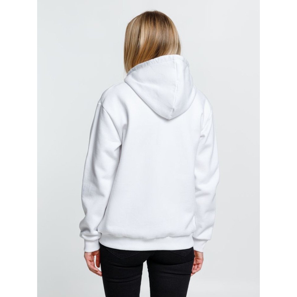 Толстовка на молнии с капюшоном Siverga Heavy, белая (белоснежная), размер XS