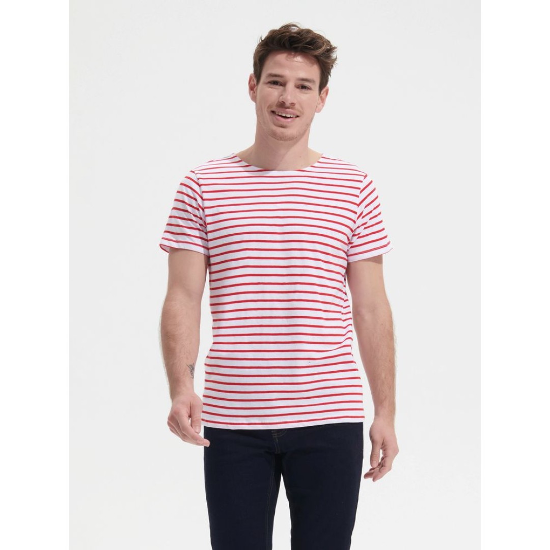 Футболка Miles Men серая с желтым