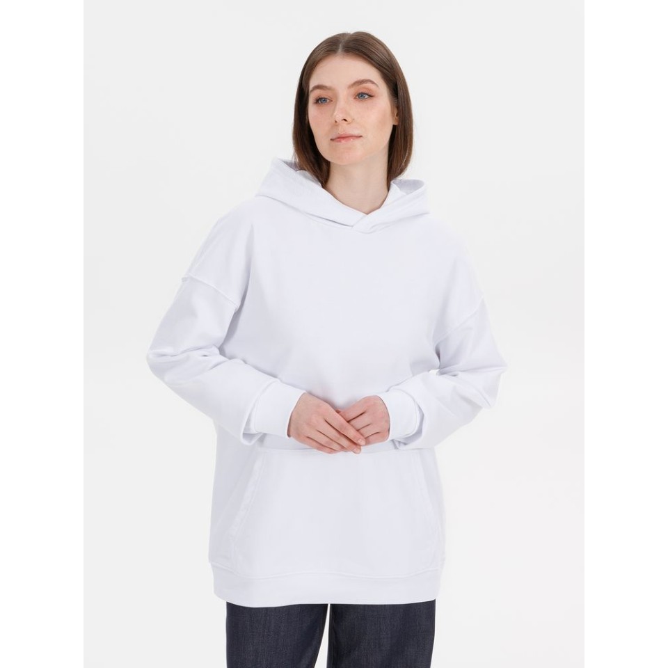Худи оверсайз унисекс Outshine, белое, размер XL/2XL