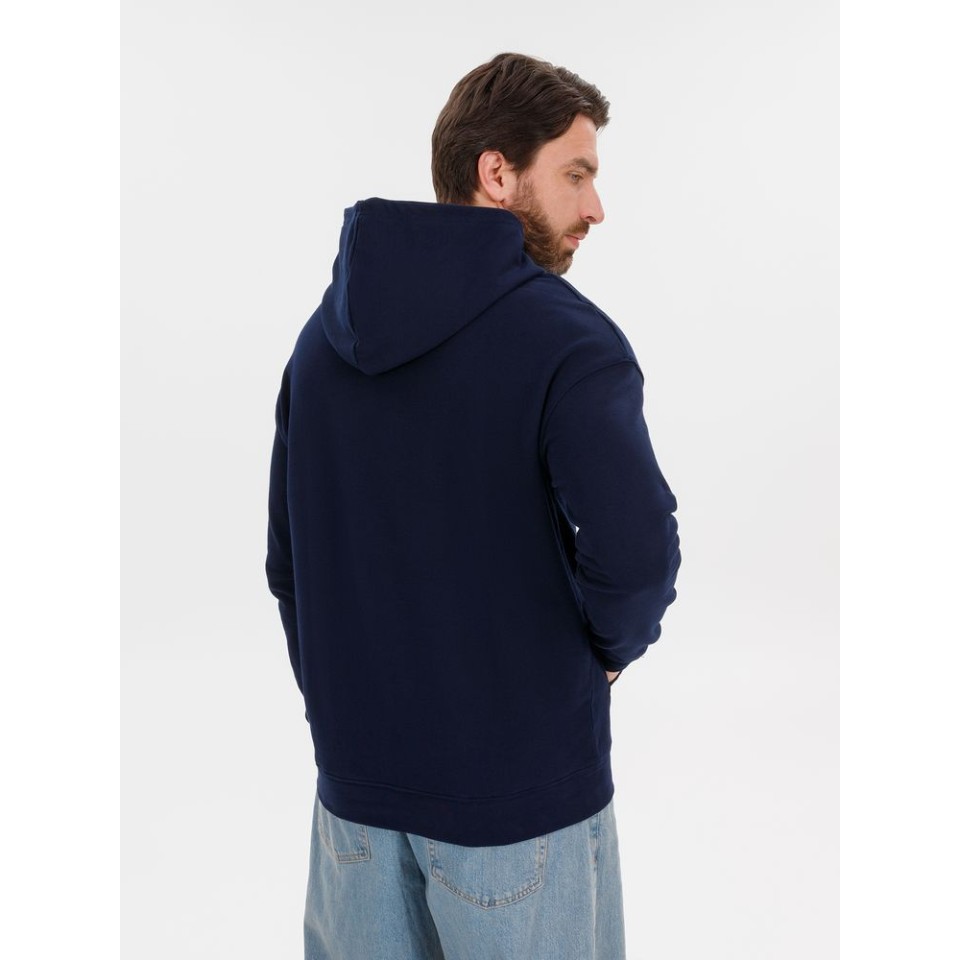 Худи оверсайз унисекс Outshine, темно-синее, размер XL/2XL