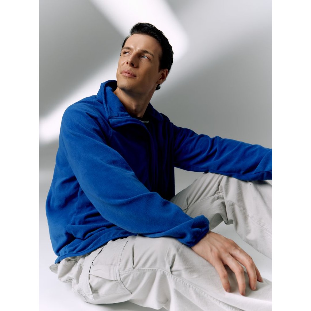 Куртка флисовая унисекс Fliska, ярко-синяя