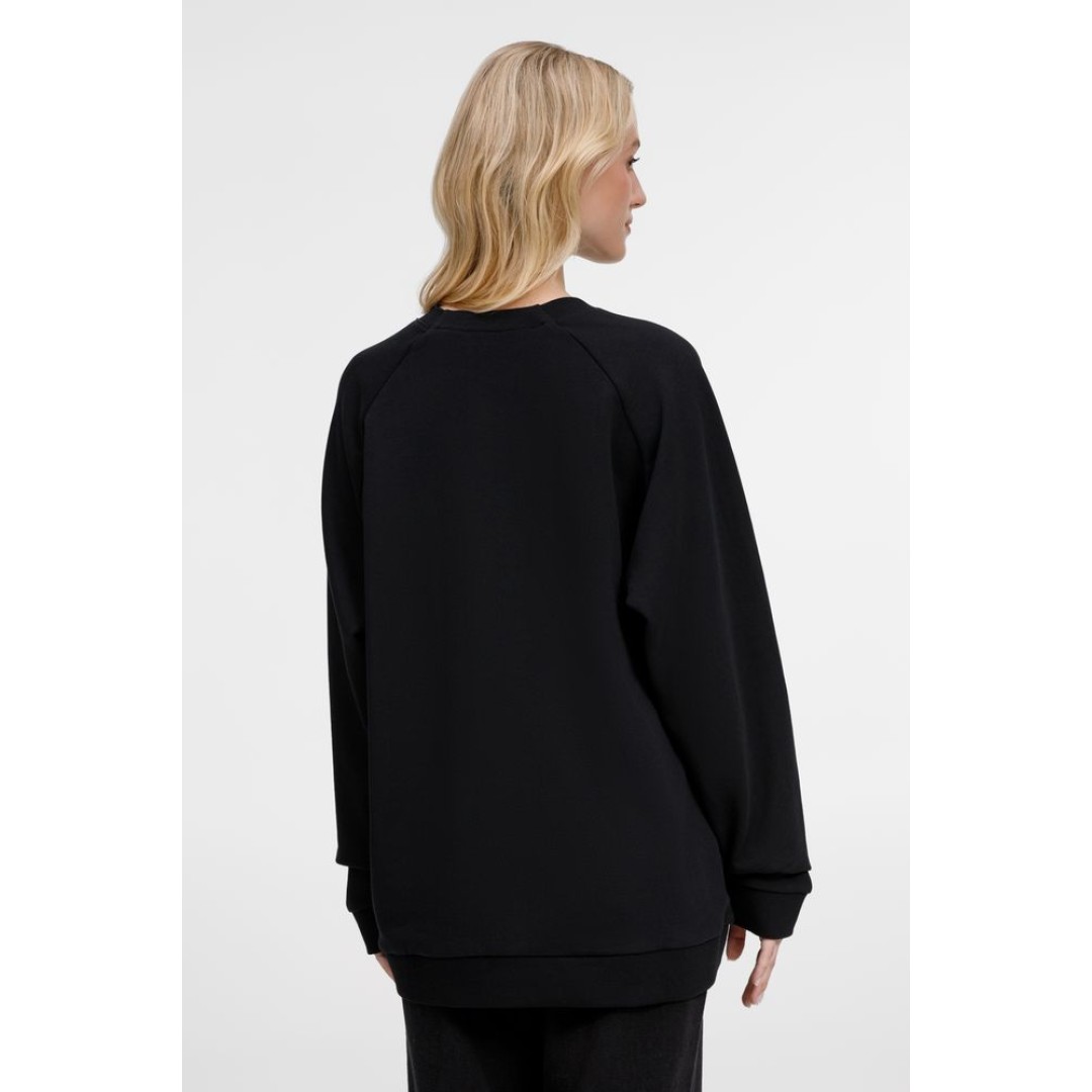 Свитшот унисекс Avenu, черный, размер XS/S