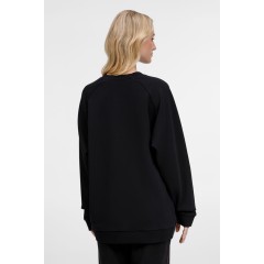 Свитшот унисекс Avenu, черный, размер XS/S