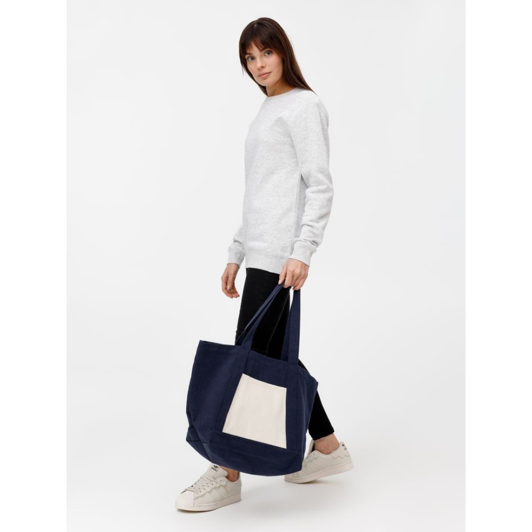 Шопер Shophop, синий с неокрашенным