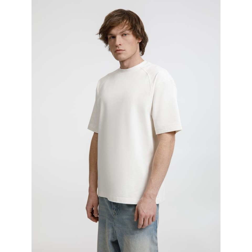 Футболка оверсайз унисекс Sideline, молочно-белая, размер XL/XXL