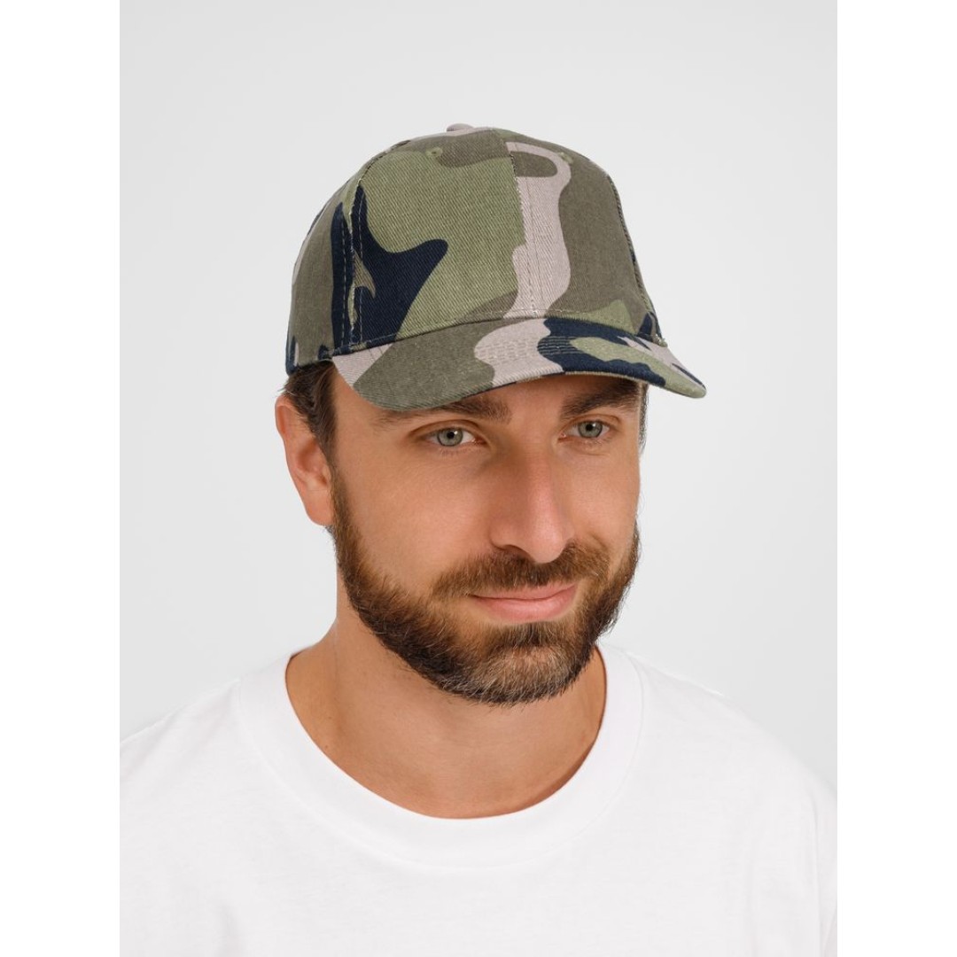 Бейсболка Buffalo, зеленый камуфляж