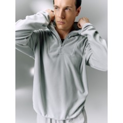 Анорак флисовый унисекс Fliska, светло-серый, размер XS/S