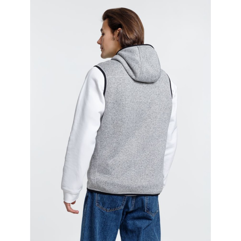 Жилет с капюшоном унисекс Gotland, серый, размер S