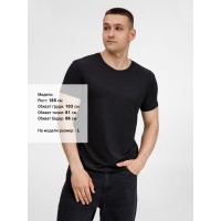 Футболка унисекс Senti, черная