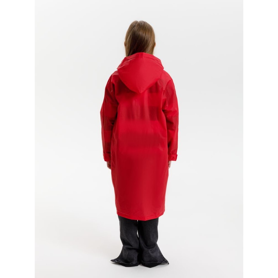 Дождевик детский RainDrop Kids, красный, 8 лет (рост 118-128)