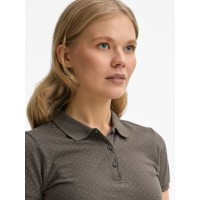 Рубашка поло женская Brandy Women, темно-серая с белым