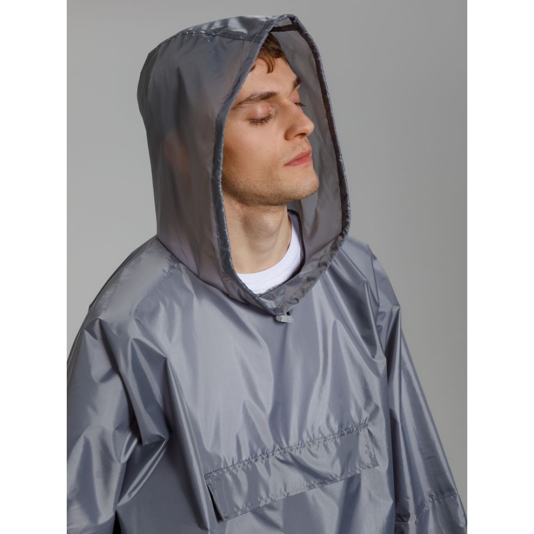 Дождевик-анорак Alatau, серый, единый размер