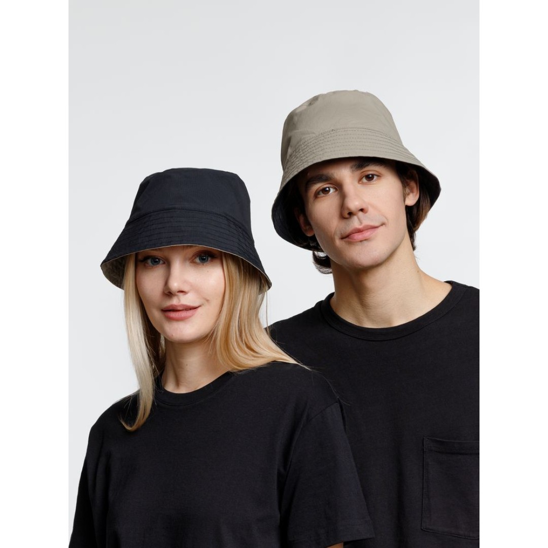 Панама Nylon двусторонняя, черная с хаки, размер S/M