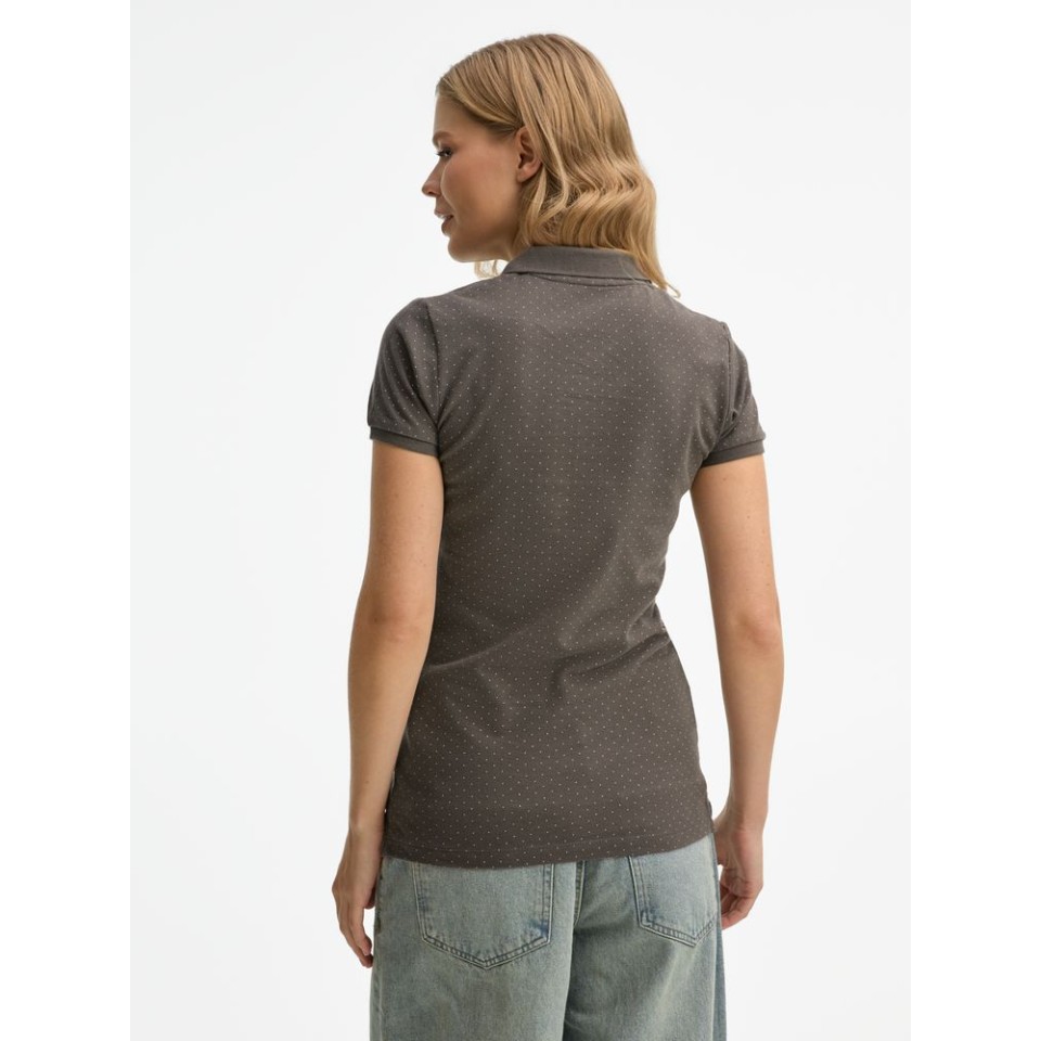 Рубашка поло женская Brandy Women темно-серый с белым, L