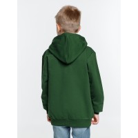 Толстовка с капюшоном детская Kirenga Kids, темно-зеленая