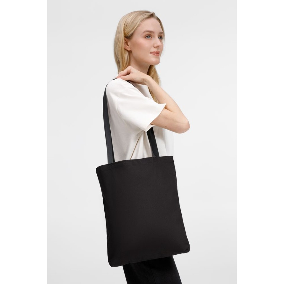 Шопер B4, черный с черными ручками