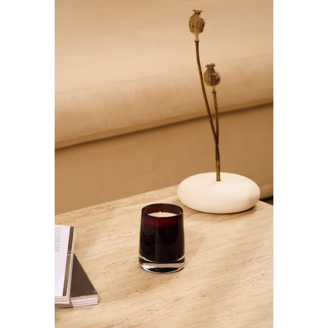 Ароматическая свеча Fragnola, грейпфрут и ветивер, бордовая