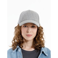 Бейсболка Woolridge, серый меланж