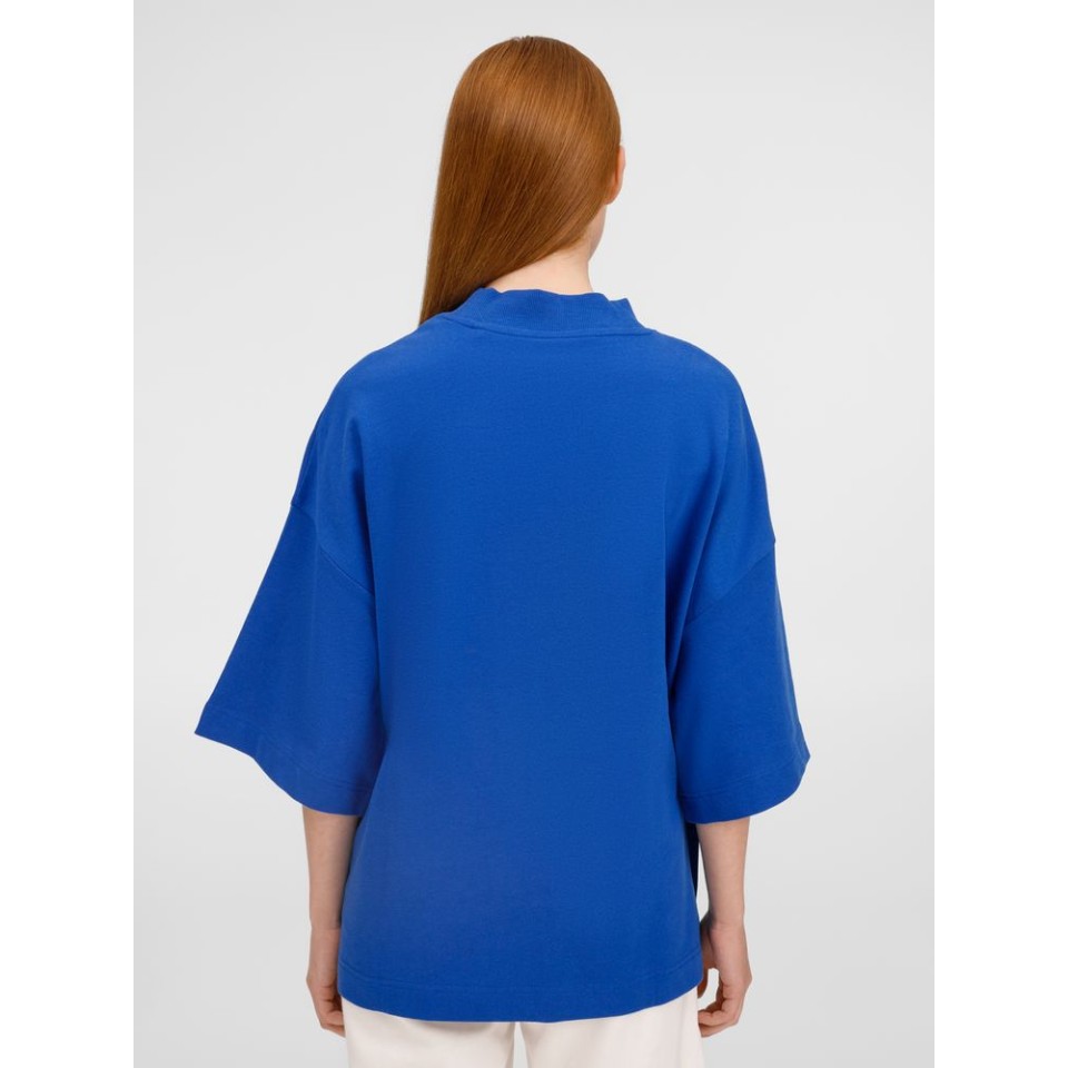 Футболка оверсайз унисекс T9, синяя, размер XS/S