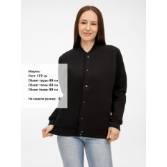 Бомбер унисекс AtmosWear, черный, размер S