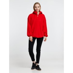 Анорак флисовый унисекс Fliska, красный, размер XS/S